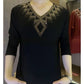 🔥2025 Quality Winter Rhinestone Velvet Long Sleeve T Shirt