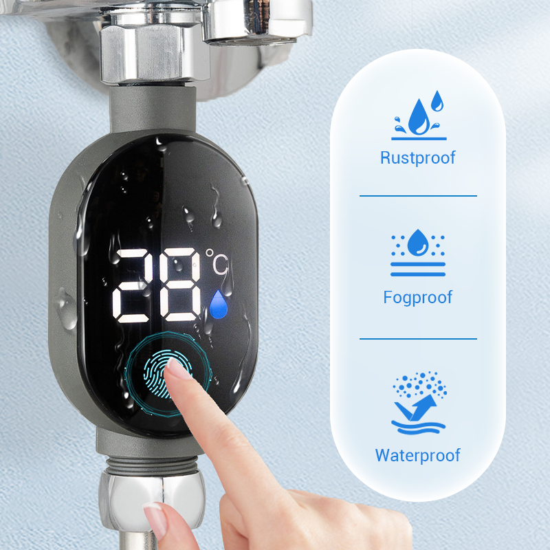 🌡️Shower Thermometer-Instant Digital Display, Waterproof & Easy Install for Safe Bathing 👶📦