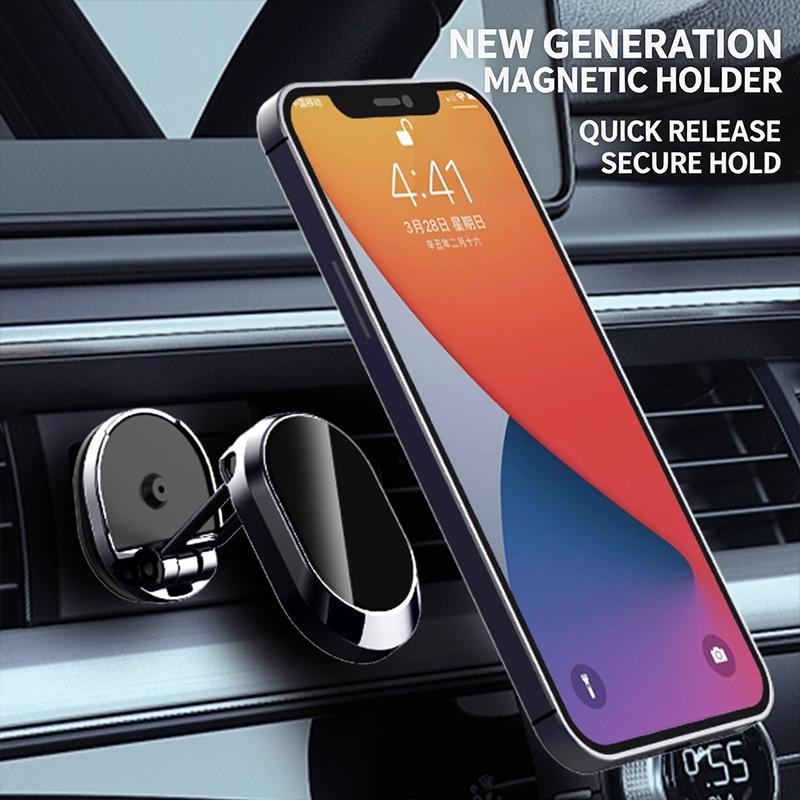 🎁2026 New Arrivals 50% OFF💥Phone Holder Strong magnet, 360° rotation & foldable metal. Safer driving – grab yours! ✅