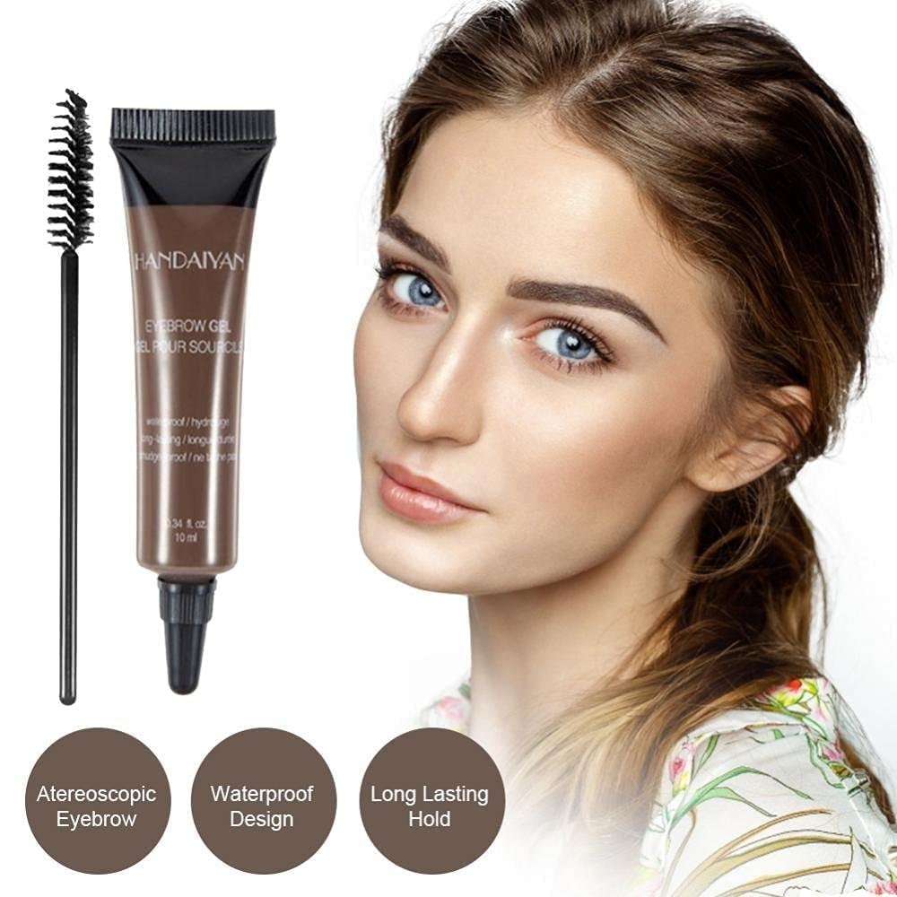 💕Long-lasting Waterproof Smudge-proof Liquid Eyebrow Gel/Tint(With Free Brush)