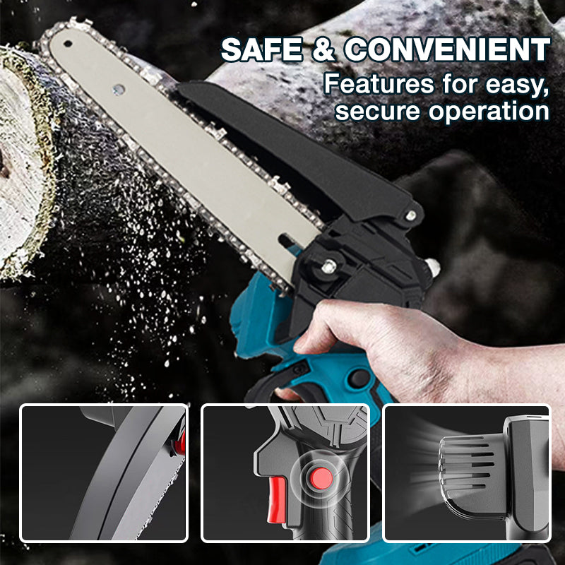 🎁2026 New Arrivals 50% OFF💥6-inch Cordless Mini Chainsaw with 2 Batteries🌲