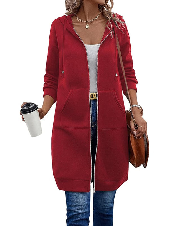 ⏰This week's Hot Sales - 50% Off🍂 Women's Casual Zip-Up Hoodie Jacket – Autumn Lightweight Everyday Coat 🧥✨