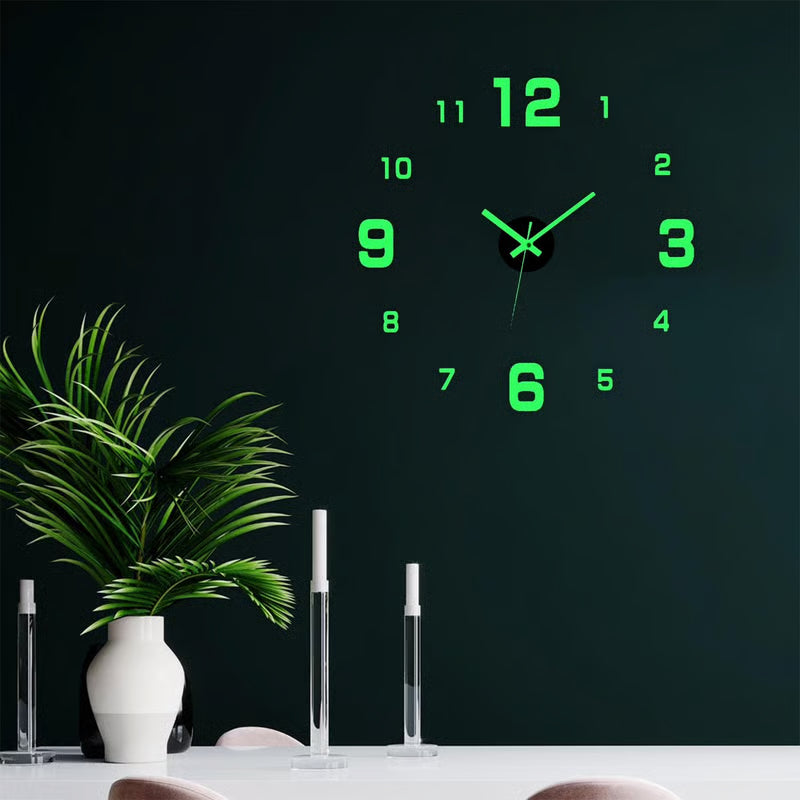 🎁Time-Sensitive Exclusive Deal!🔥 Modern 3D Digital Wall Clock – Silent Acrylic Luminous Wall Decor, Night Glow Easy-Read Time Display, Stylish Home Decoration & Gift