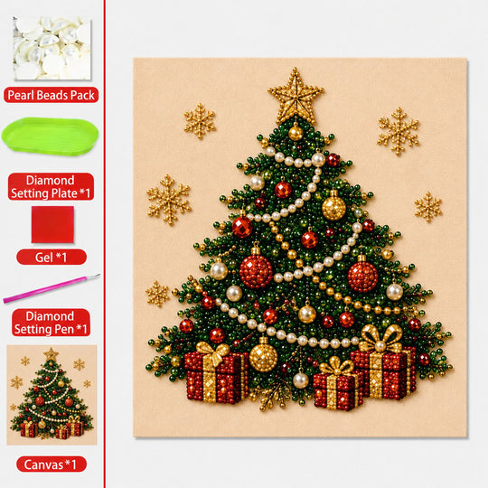 📢📢 50% OFF NOW !!🎄Christmas Pearl Diamond Art Hanging Ornament Kit | Resistant Non-Fading Pearl Beads DIY Handmade Holiday Hanging Decor 🎅💎
