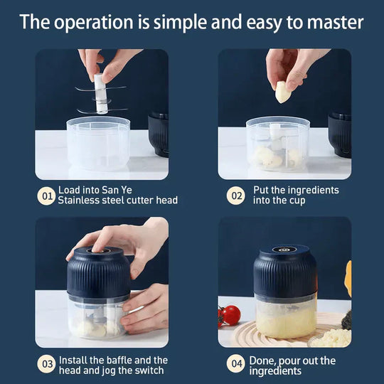 Cordless Electric Garlic Chopper & Mincer