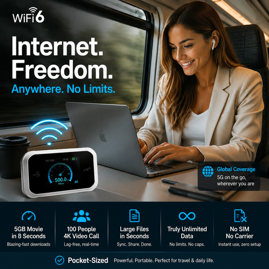 📶 LIMITED-TIME 50% OFF! ⚡Limited-Time Offer-Mobile hotspot with full Wi-Fi coverage✨SIM card not included