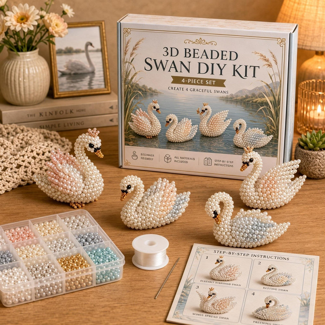 🏆Limited Time Sale 50% OFF🧵✨Petite 3D Beaded Animal Craft Kit