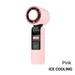 ❄️ 3 in 1 Mini Handheld Cooling Fan - 199 Speed Wind Power & Ice Cooling Function