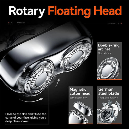 ✨HOT SALE✨2025 New Upgraded Mini Men's Shaver, Rechargeable Waterproof Compact Electric Shaver