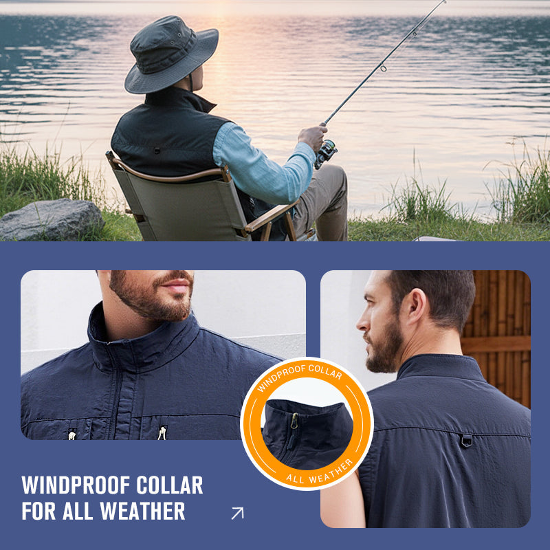 ⏰Limited Time Sale 49% OFF🔥🧥Men's Oversized Sleeveless Vest Jacket With Pockets