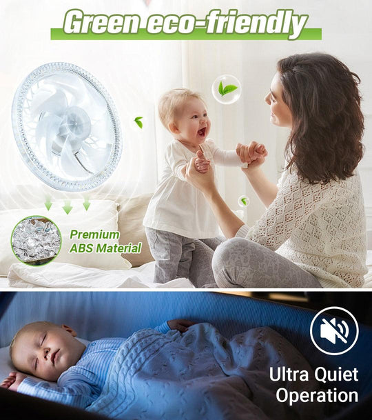 💥2026 HOT SALE 50% OFF💥 2-in-1 Mute Adjustable Fan Light with Remote Control