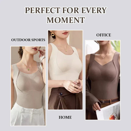 💃2025New 50%OFF✨Thickened Warm Tank Top with Lined Bra