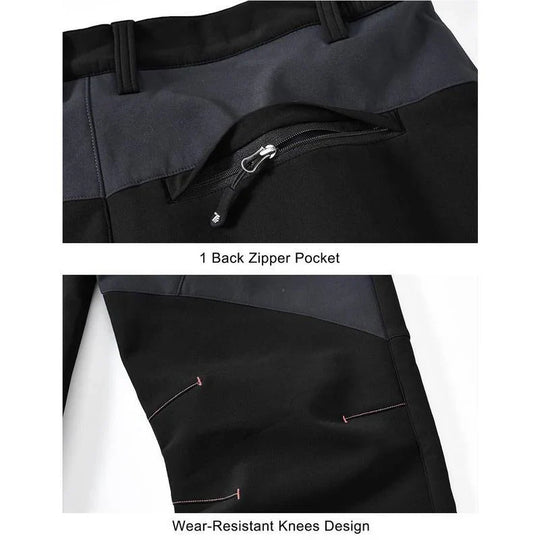 🏆¡¡¡ÚLTIMO DÍA DE VENTA 50% DE DESCUENTO!!!🔥Pantalones cargo impermeables de invierno para hombre con forro polar