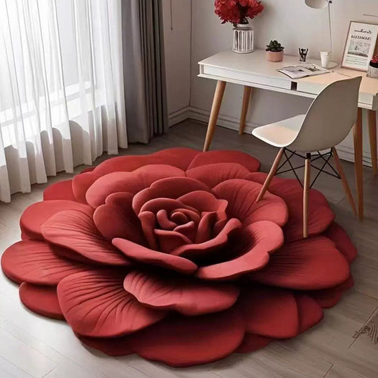 Floral Plush & Diatomaceous Earth Floor Mat