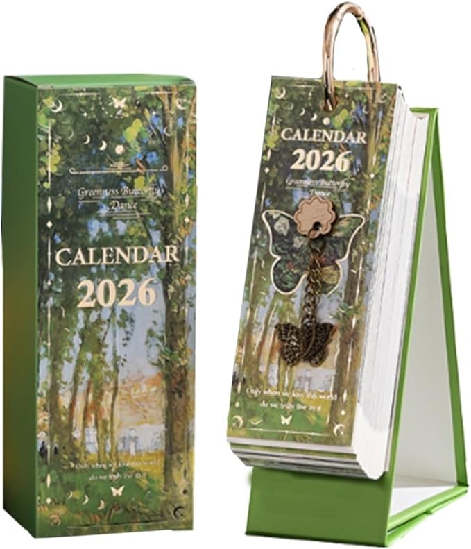 🎨 2026 Vintage European Style Oil Painting Flip Calendar