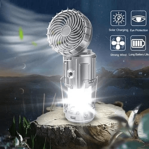6-in-1 Portable Solar LED Camping Lantern