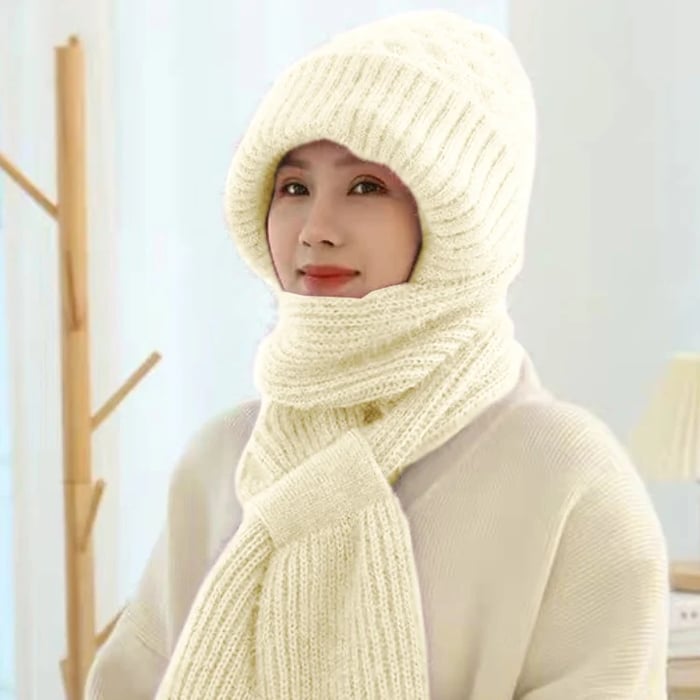 🎄Christmas Sale-50% OFF🎁Winter Versatile Knitted Hooded Scarf For Women