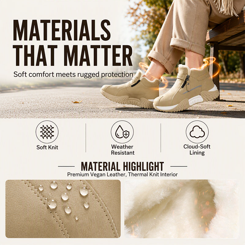 👟 Zip On & Go | Men's Warm PU Leather Casual Sneakers ⚡ Free Shipping