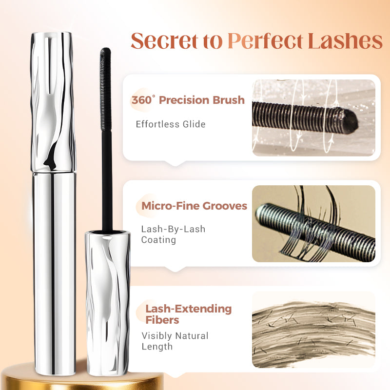 💞50K+ SOLD!👁️✨ All-Day Beautiful Lashes, Smudge-Proof! Waterproof Fiber Mascara for Natural Volume
