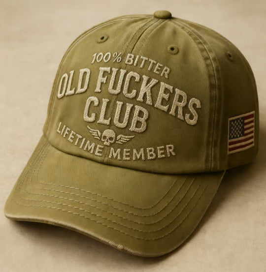Vintage Distressed "Old Club" Lifetime Member Cap