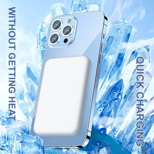 🔋 50% OFF NOW! ⚡ Fast Charge Portable Wireless Magnetic Power Bank – 15W Fast Charging, Strong Magnetic Adsorption & High Capacity 📱