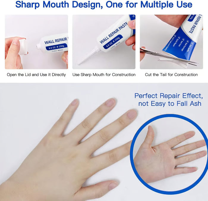 🏆Special Price ￡7.99!!🔬 2026 Innovation | Wall Repair Paste | Fills Cracks & Holes in 1 Step 🏠【Flash Sale】