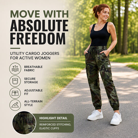 Women's Cargo Pants Lightweight Outdoor Joggers