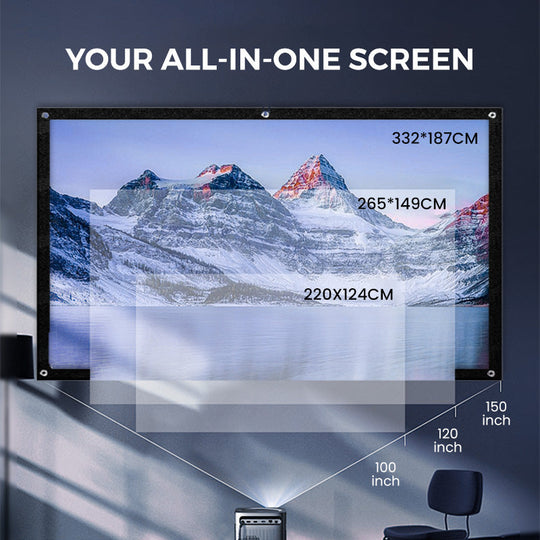 📺 50% OFF NOW! ✨ High Definition Projection Screen - 120-inch Diagonal with Matte White Surface for Crystal Clear Home Cinema Experience 🎬🌟