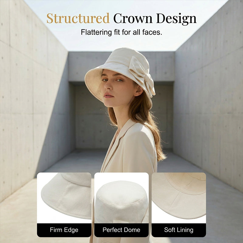 ⌛️LIMITED-TIME 50% OFF! 👒Summer Hot Sale☀️Women's Bowknot Wide Brim Sun Protective Hat