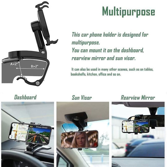 🔥LIMITED SALE!!! 🔥360 Degree Rotation Dashboard Car Phone Holder🚗