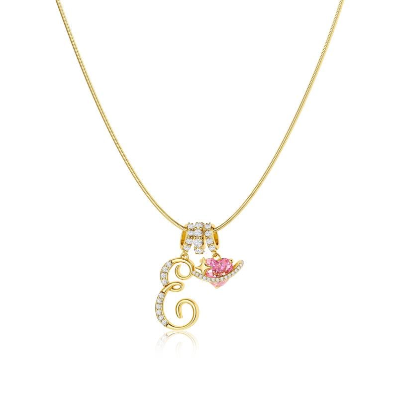 💖Last Day Huge Discount✨3-Layering Initial A-Z Letter Pendant Necklaces🎀