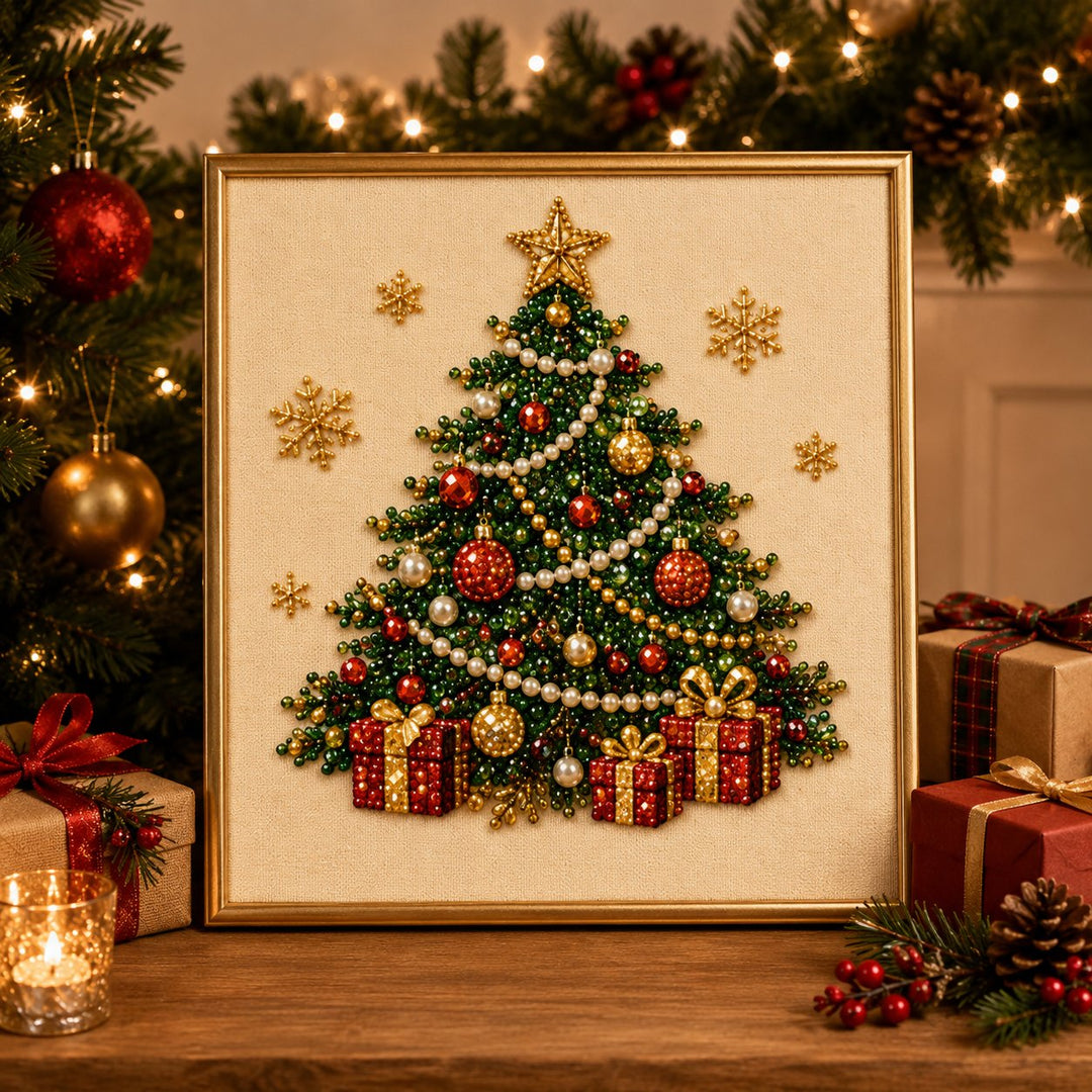 📢📢 50% OFF NOW !!🎄Christmas Pearl Diamond Art Hanging Ornament Kit | Resistant Non-Fading Pearl Beads DIY Handmade Holiday Hanging Decor 🎅💎