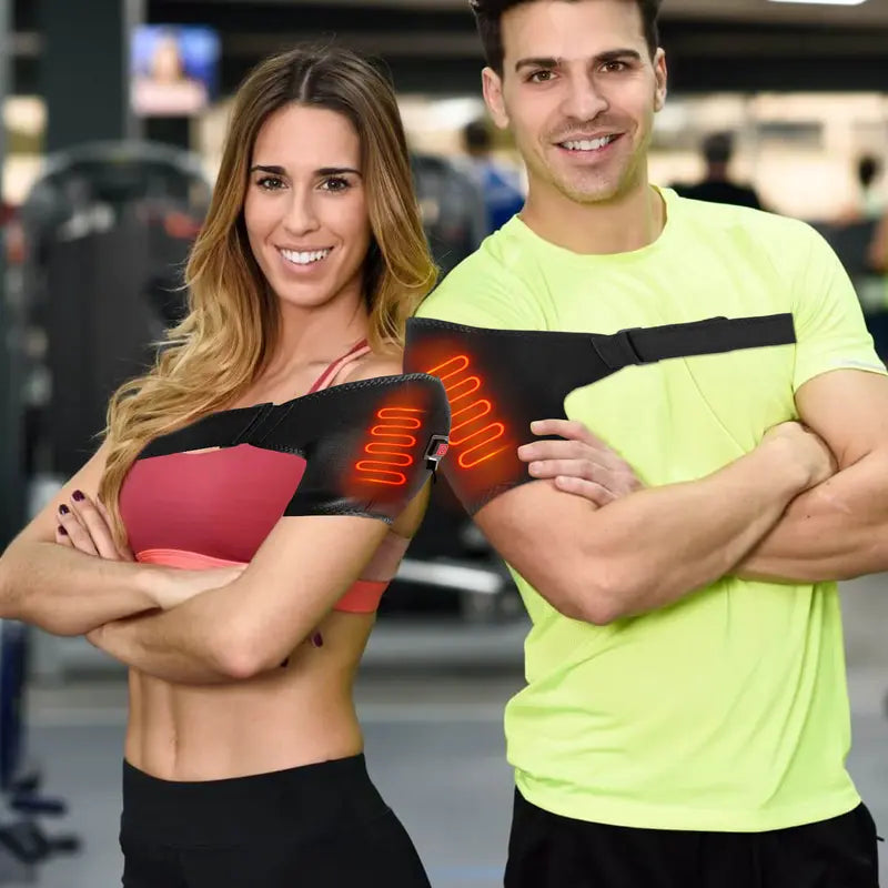 Adjustable Heated Shoulder Support,3 Heat Levels,Breathable Neoprene,Comfortable Fit,Adjustable Strap,Pain Relief,for Shoulder Injuries,Soreness,Frozen Shoulder and Recovery