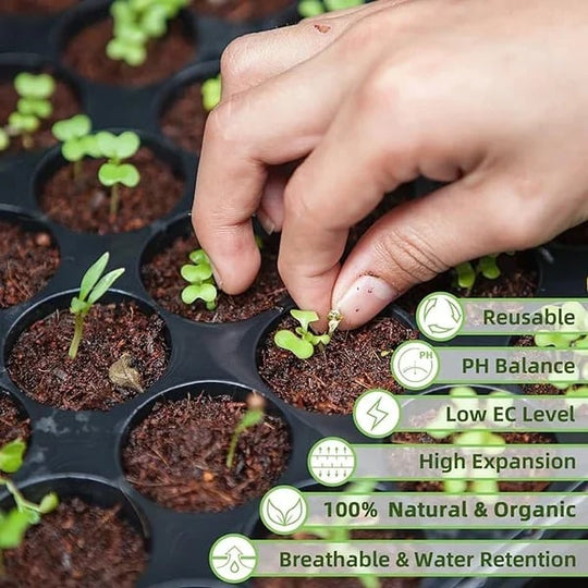🌱 2026 Upgraded Formula | Pure Coco Coir Gardening Bricks | Boosts Germination ⚡【Flash 50% OFF】