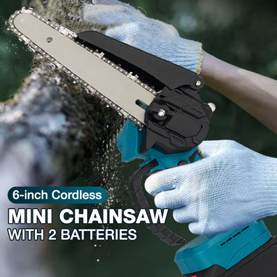 🎁2026 New Arrivals 50% OFF💥6-inch Cordless Mini Chainsaw with 2 Batteries🌲