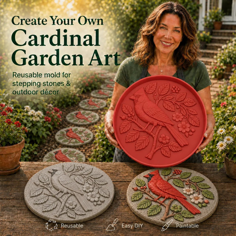 💥 LAST DAY 49% OFF - 🐦Garden Art Stepping Stone Mold 🌺Reusable Garden Art Mold – Make Your Garden Truly One of a Kind (📦Buy 2 Free Shipping)