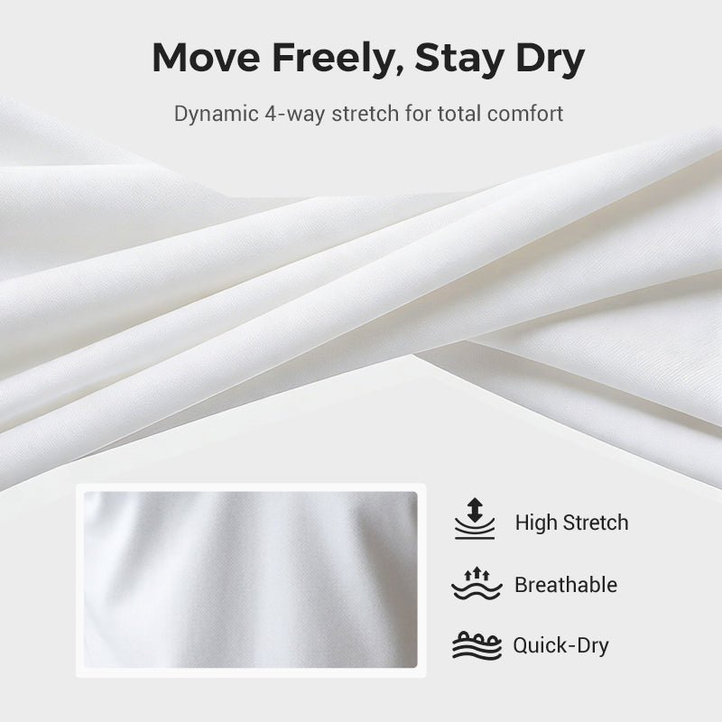 Camiseta de solapa de manga curta de secado rápido para homes