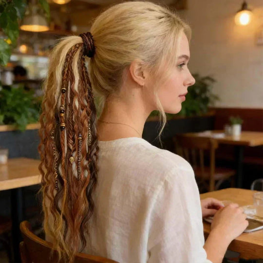 🔈🔈30% OFF💁🏽‍♀️✨Bohemian Structured Ponytail | Instant Dreadlock Hair Extension