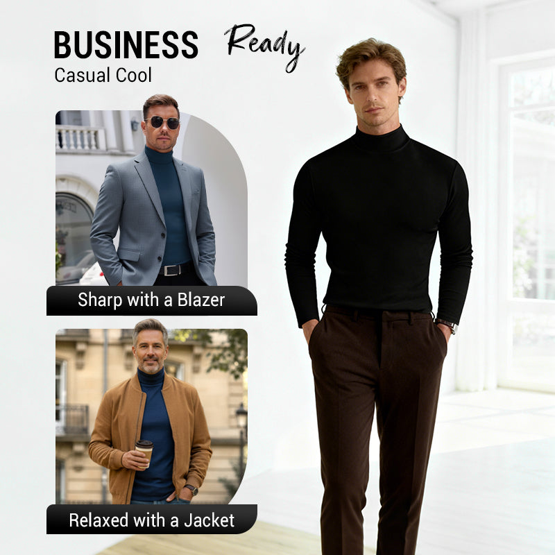 Camiseta slim fit de manga longa para home