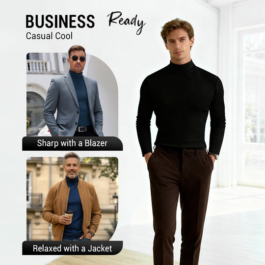 Camiseta slim fit de manga longa para home