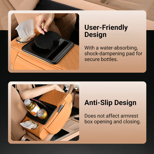 🎄Weihnachtsangebot: Jetzt 49% Rabatt! 🎉Multifunctional PU Leather Car Armrest Box Mat