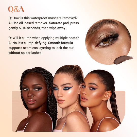 💞50K+ SOLD!👁️✨ All-Day Beautiful Lashes, Smudge-Proof! Waterproof Fiber Mascara for Natural Volume