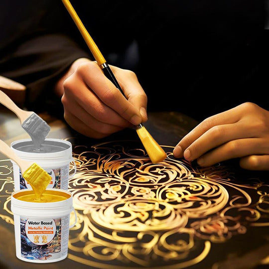 🔥HOT SALE 30% OFF🔥Water Based Gold Leaf Paint For Art, Painting, Handcrafts