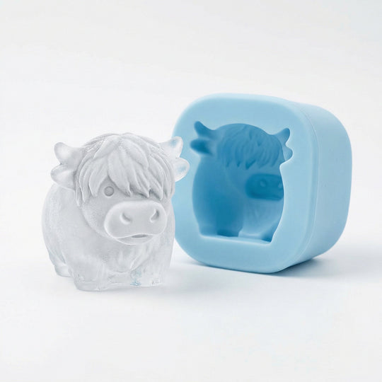 🎁💥PRIX SPÉCIAL DERNIER JOUR !🐮 Moule à glaçons Mini Vache des Highlands – Glaçons 3D mignons pour boissons et fêtes &  Cadeaux
