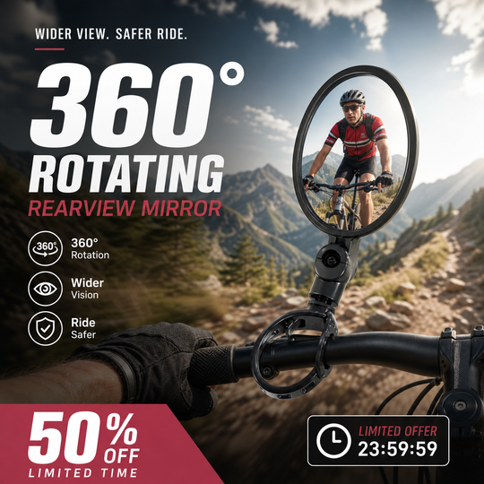 ⏳Limited-time 50% off⏰360 Degree Rotating Rearview Mirror🚴‍♂️🔎