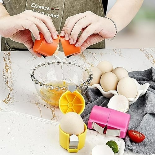 🍳🥚 30% OFF! Practical Egg Shell Opener – Clean Crack, No Mess, Works on All Sizes