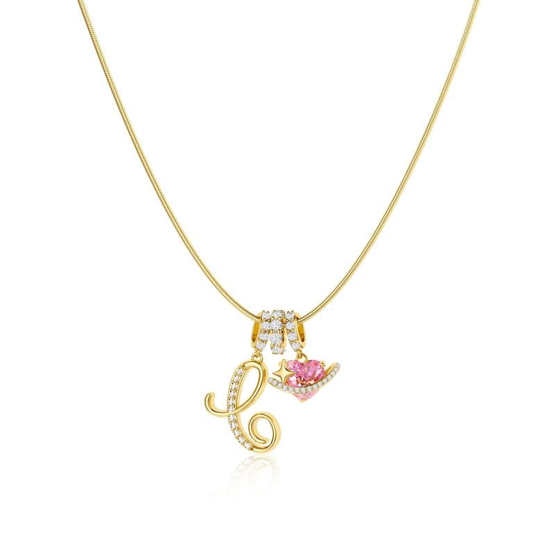 💖Last Day Huge Discount✨3-Layering Initial A-Z Letter Pendant Necklaces🎀