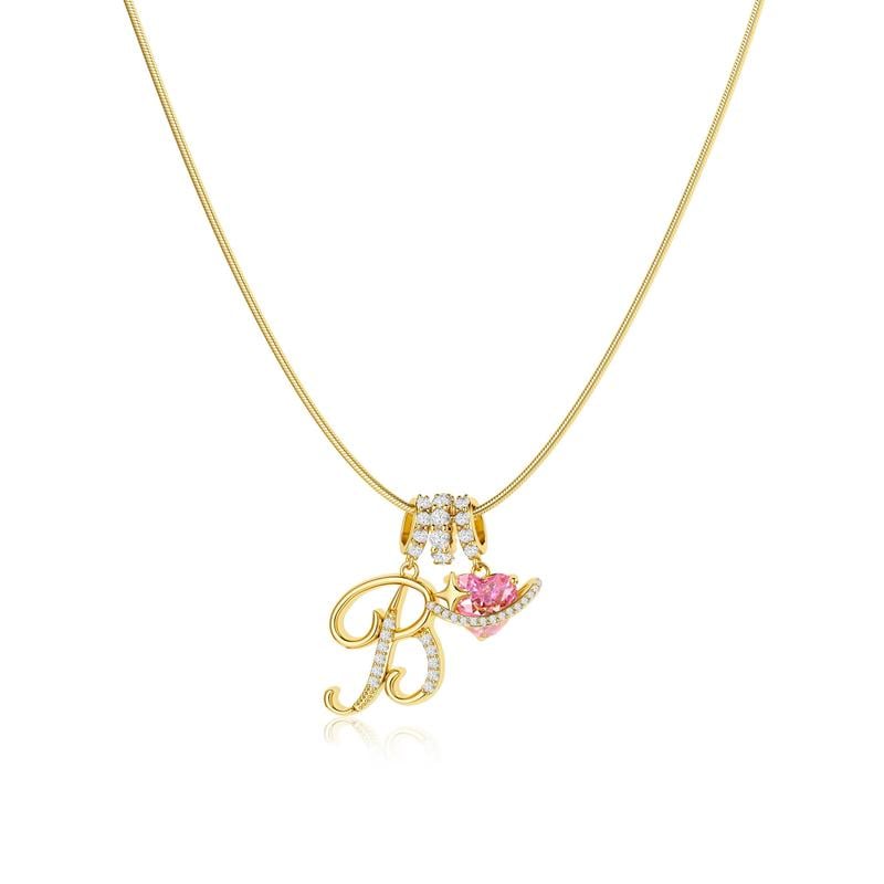 💖Last Day Huge Discount✨3-Layering Initial A-Z Letter Pendant Necklaces🎀
