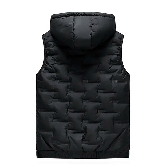 🔥 Layer More, Move Freely | Men's Lightweight Hooded Zip-Up Vest