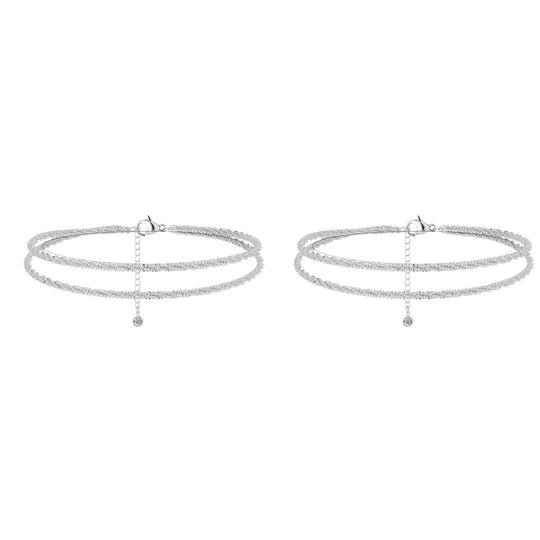⏰🔥LIMITED TIME: BUY 1 GET 1 FREE! 🥰 Dainty Layered Waterproof Anklet – Perfect Gift for Your Loved One 💖✨